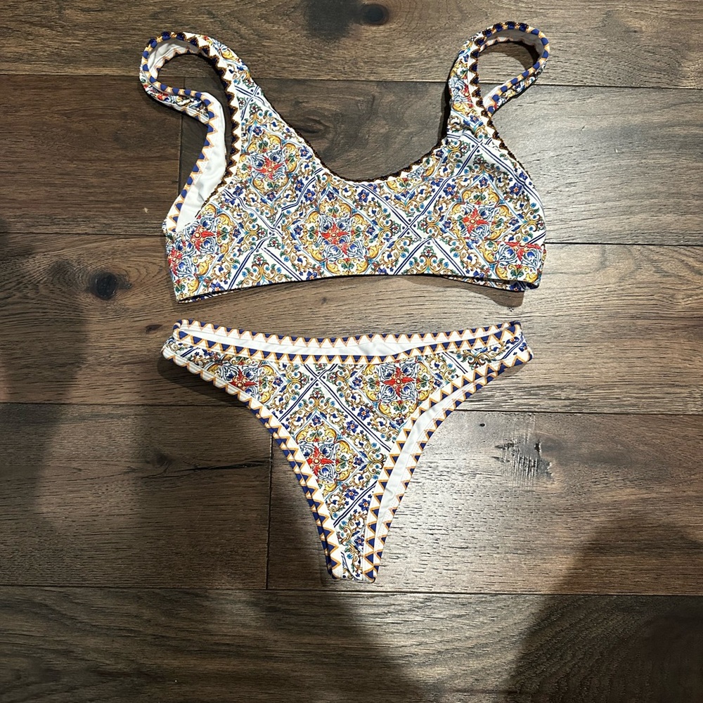 Elegant Floral Bikini Set